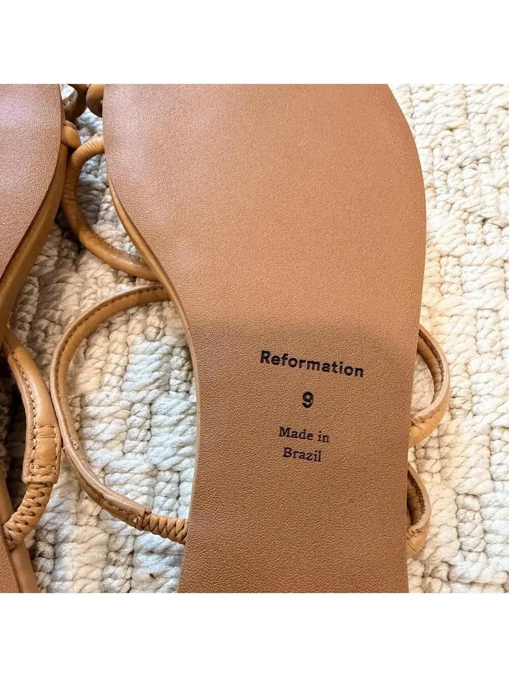 Reformation Ludo Toe Ring Strappy Flat Sandal - Picture 5 of 5